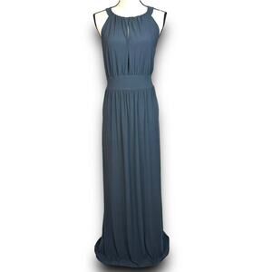 CARMEN Carmen Marc Valvo Sleeveless Maxi Dress Special Event Dark Gray Large